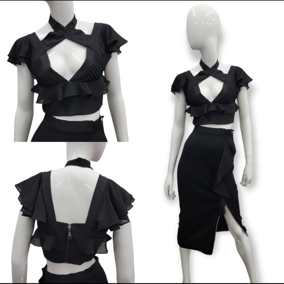 New Nasty Gals Crop Top Blue - Picture 2 of 5